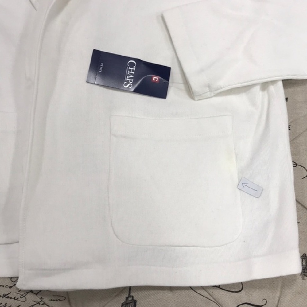 Chaps ​Open-Front Cotton-Blend Jacket - Picture 7 of 9